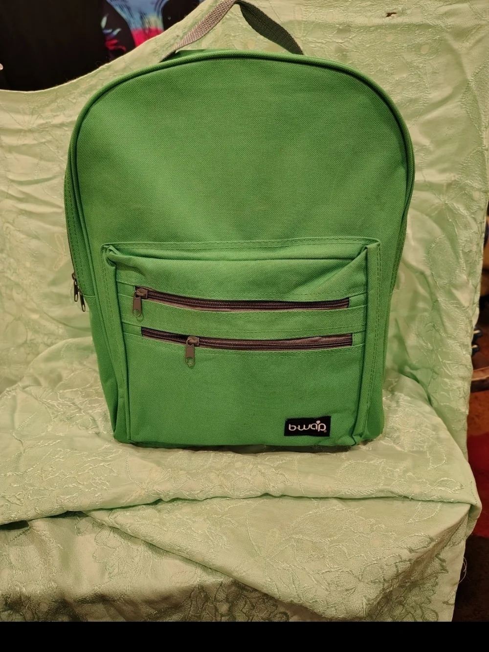 Green Canvas Backpack for Men